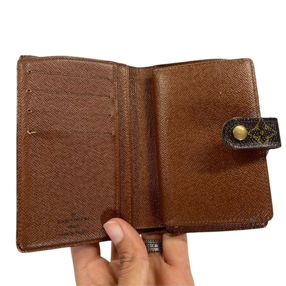 Authentic Louis Vuitton Wallet Porte Monnaie Billets Viennois Bifold Brown Monog - Picture 12 of 13